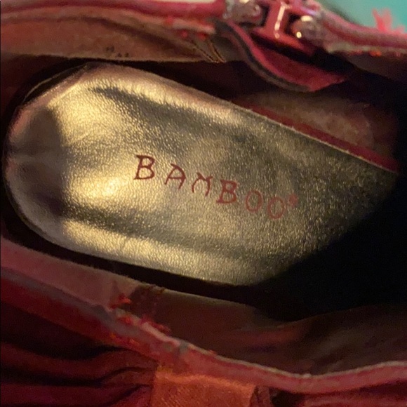 Sold to autumnallen562 Bamboo red velvet booties - Picture 10 of 11